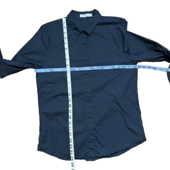 Everlane Button Down Shirt in Black Women Size Small - Picture 3 of 6